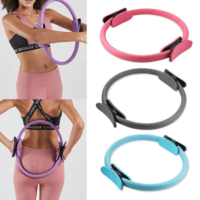 Yoga Fitness Pilates Ring Women Girls Circle Magic Dual Exercise Home Gym Workout Sports Lose Weight Body Resistance