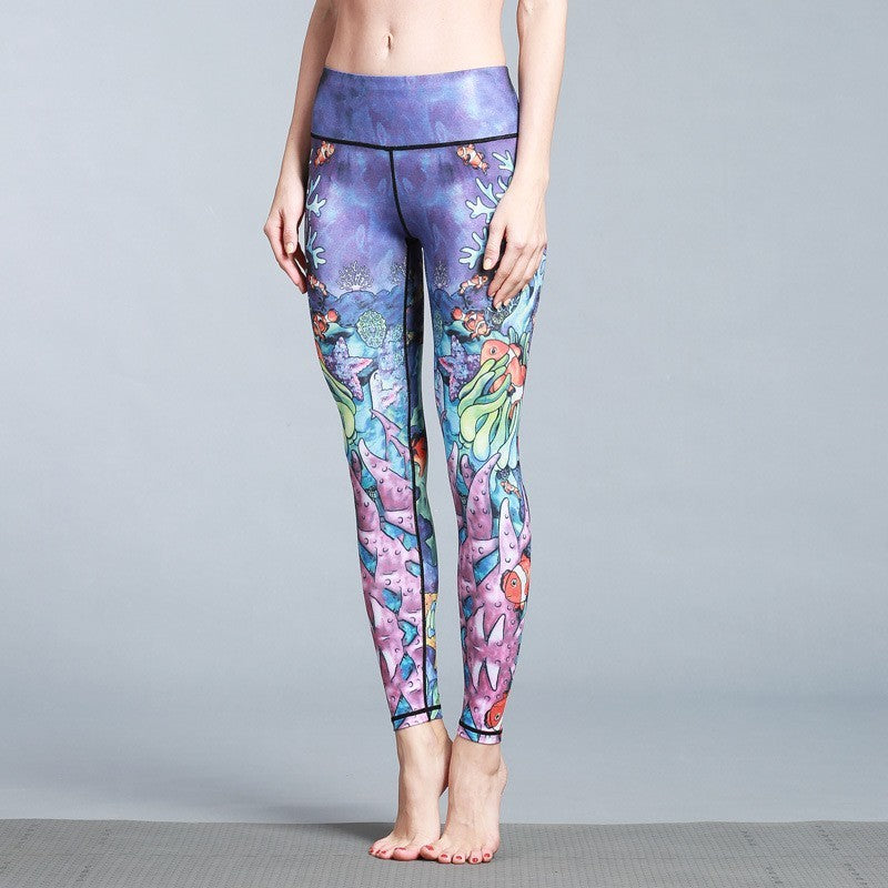 Women's Outdoor Sport Yoga Printed Leggings